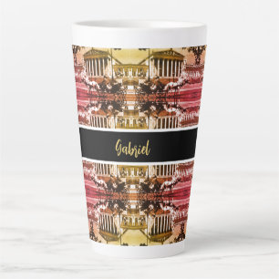 Taza De Café Latte Parlamento Vintage Austria Viena