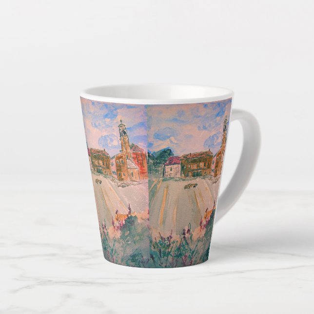 Taza De Café Latte Parma Italia (Ángulo derecho)