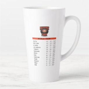Taza De Café Latte Parodia de gira de la banda de Heavy Metal Axolotl