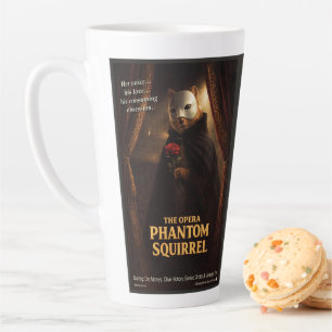 Taza De Café Latte Parodia de la Ópera del Fantasma de la Ardilla