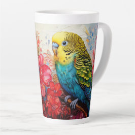 Taza De Café Latte Parque con flores
