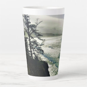 Taza De Café Latte Parque Estatal Devil's Punchbowl, Newport, Oregón