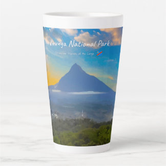 Taza De Café Latte Parque Nacional Virunga, RD Congo - Gran Volcán