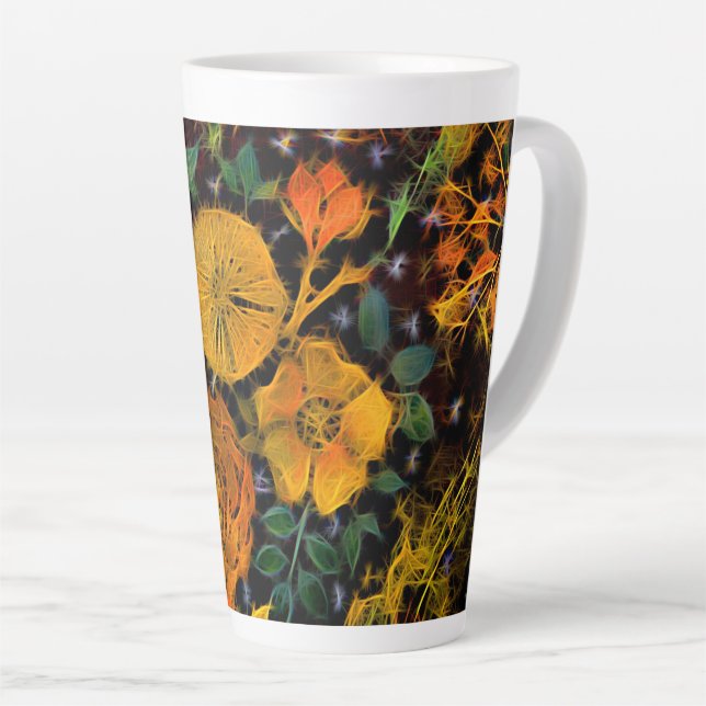 Taza De Café Latte Parques florales (Ángulo derecho)