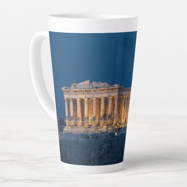 Taza De Café Latte Partenón (Ángulo izquierdo)