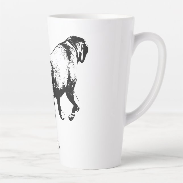 Taza De Café Latte Pasando por otoño (Derecha)