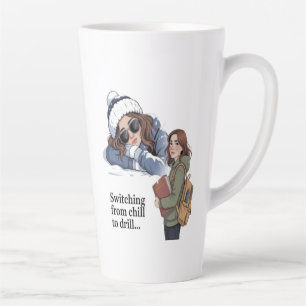 Taza De Café Latte Pasar de relajado a intenso