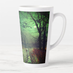 Taza De Café Latte Paseo en luna