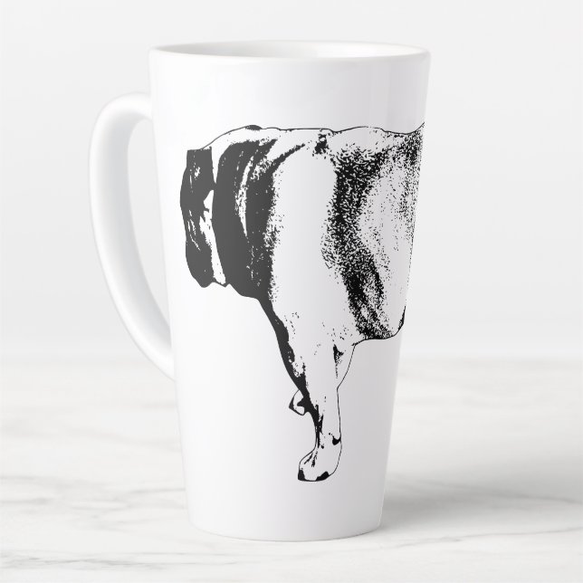 Taza De Café Latte Paso Confiado, Calma Matutina (Ángulo izquierdo)