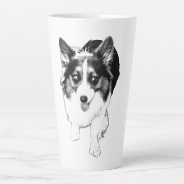 Taza De Café Latte Pasos De Swift, Tranquilo Encanto (Anverso)