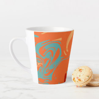 Taza De Café Latte Pastel Marmol Personalizado Estético Lindo