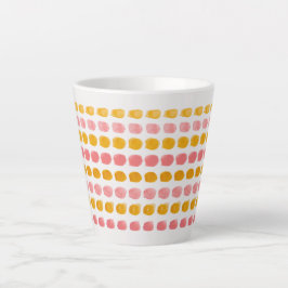 Taza De Café Latte "Pastel Multicolor Latte Mug - Vibrante y elegante