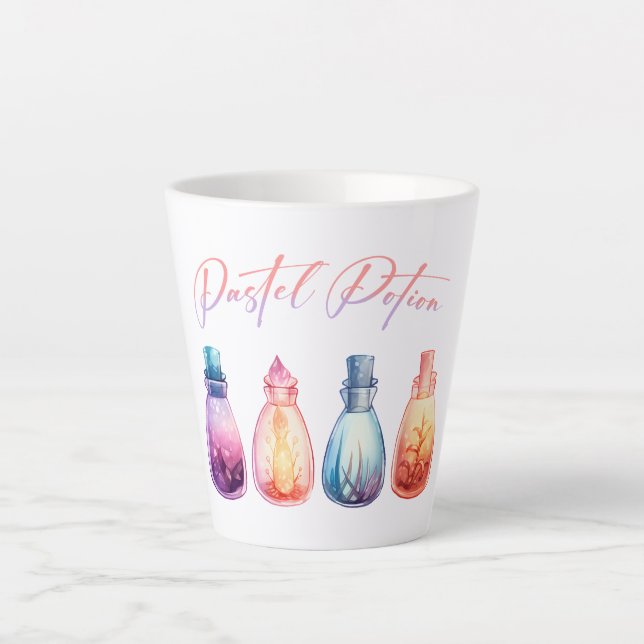 Taza De Café Latte Pastel Potion (Anverso)
