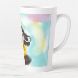 Taza De Café Latte Pastor Alemán colorido