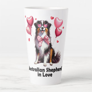 Taza De Café Latte Pastor australiano enamorado
