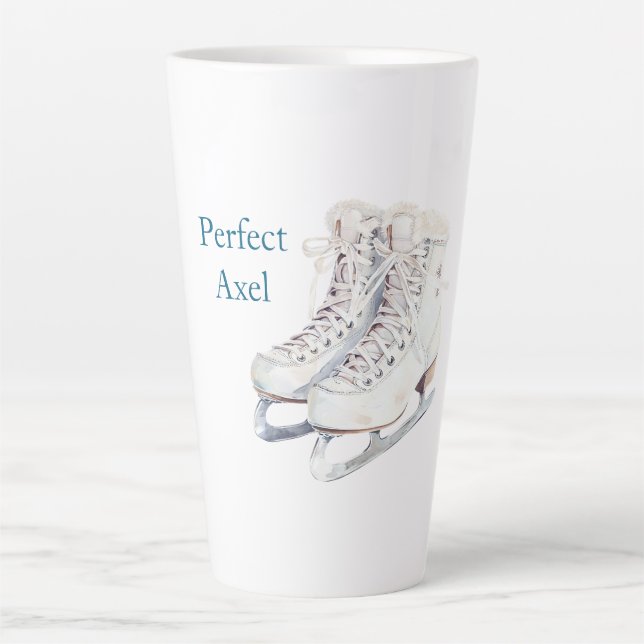 Taza De Café Latte Patines sobre hielo Axel (Anverso)