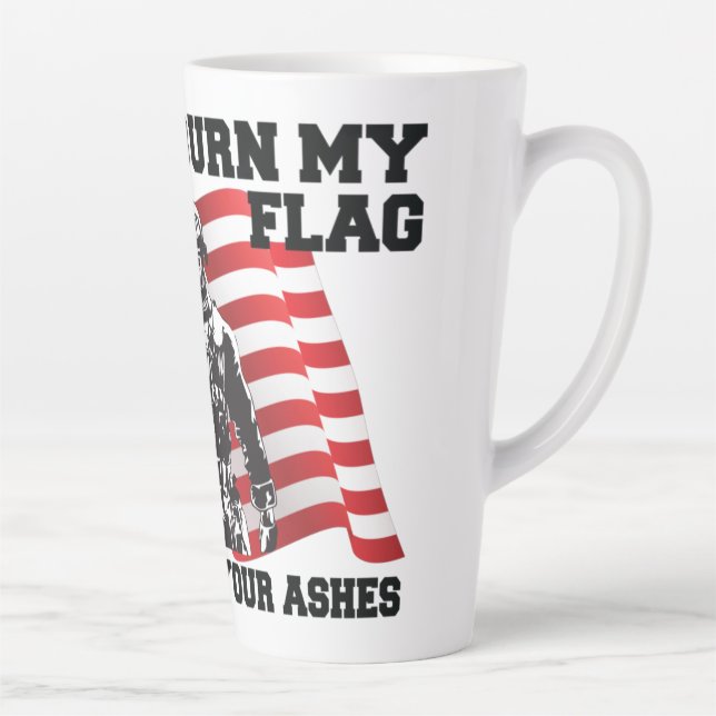 Taza De Café Latte Patriota americano (Derecha)