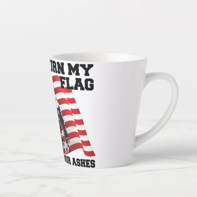 Taza De Café Latte Patriota americano (Derecha)