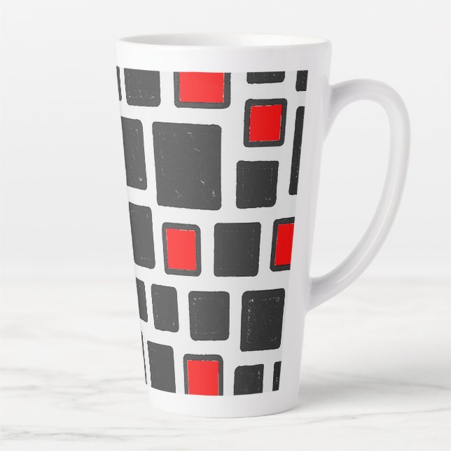Taza De Café Latte patrón (Derecha)