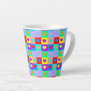 Taza De Café Latte Patrón cardíaco