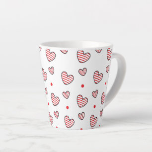 Taza De Café Latte Patrón cardíaco 21