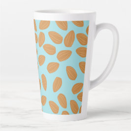 Taza De Café Latte Patrón de almendra