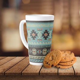 Taza De Café Latte Patrón de apertura nativa