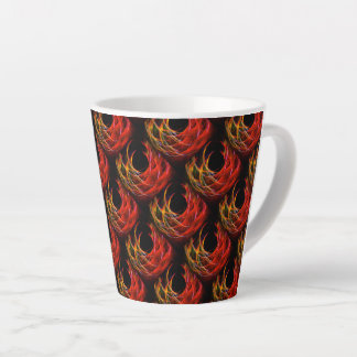 Taza De Café Latte Patrón de Arte Abstracto Elegante Boho Moderno Lin