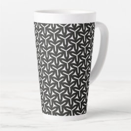 Taza De Café Latte Patrón de aspas góticas Latte Mug