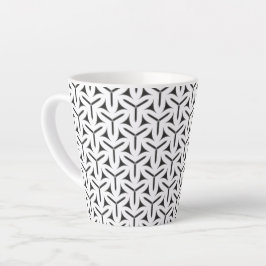 Taza De Café Latte Patrón de aspas góticas Latte Mug