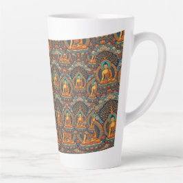 Taza De Café Latte Patrón de Buda