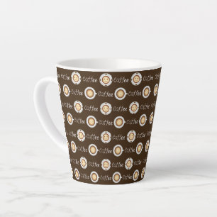 Taza De Café Latte patrón de café