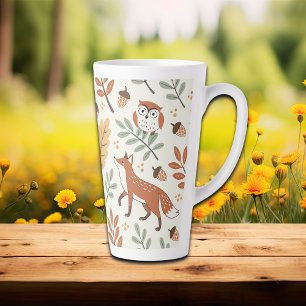 Taza De Café Latte Patrón de caída escandinavo elegante