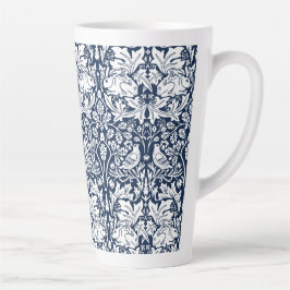 Taza De Café Latte Patrón de conejo William Morris Brer