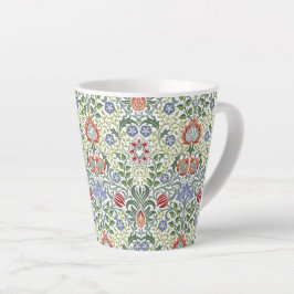 Taza De Café Latte Patrón de cosecha persa floral William Morris