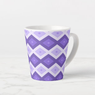 Taza De Café Latte Patrón de diamante violento