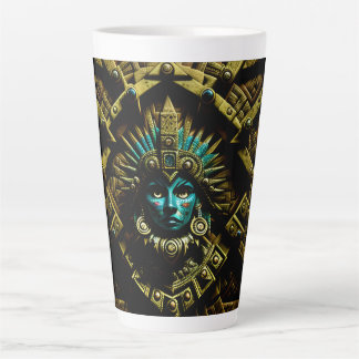 Taza De Café Latte Patrón de diseño dos de Azteca