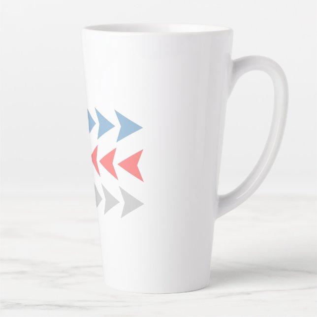 Taza De Café Latte Patrón de flecha (Derecha)