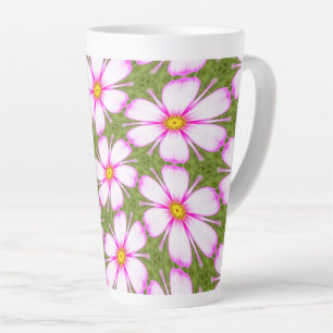 Taza De Café Latte Patrón de flores de cosmos