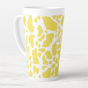 Taza De Café Latte Patrón de impresión animal de puntos de vaca amari