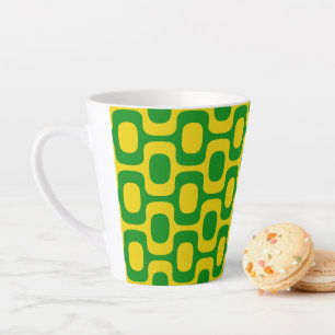 Taza De Café Latte Patrón de la acera de Ipanema, Patrón de playa, Br
