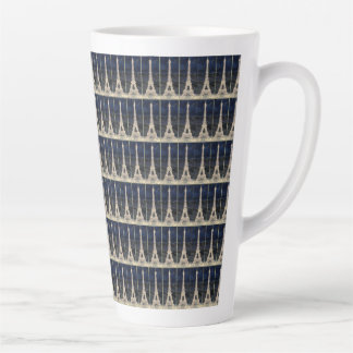 Taza De Café Latte Patrón de la Torre Eiffel