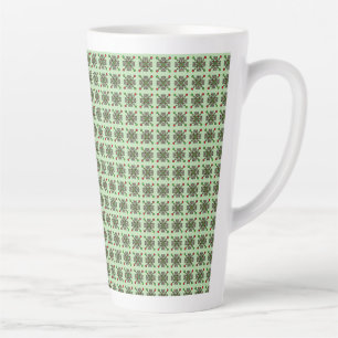 Taza De Café Latte Patrón de Mandala Floral