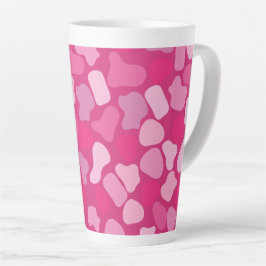Taza De Café Latte Patrón de Piedra Rosa-
