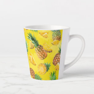 Taza De Café Latte Patrón de piña 7