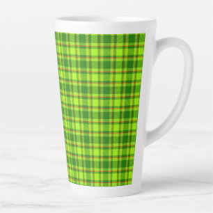 Taza De Café Latte Patrón de plástico rojo transparente verde de tart
