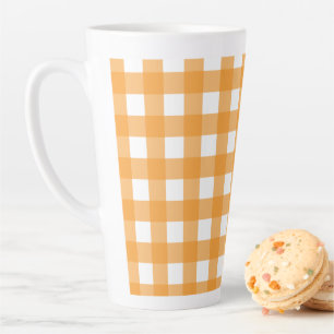 Taza De Café Latte Patrón de rebanado de Naranja de otoño