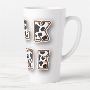Taza De Café Latte Patrón de vaca hora de leche