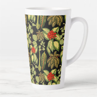 Taza De Café Latte Patrón elegante de la selva urbana