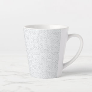 Taza De Café Latte Patrón Escolar Minimalista Elegante